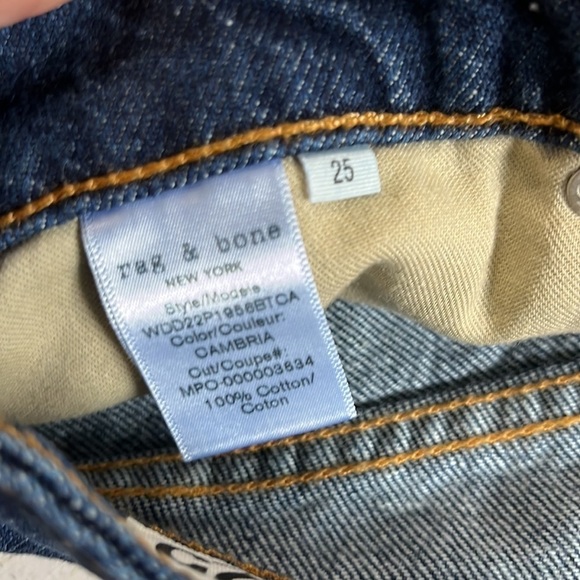 Rag & Bone Cambria Dre Low Rise Short Size 25 NWT - Picture 9 of 14